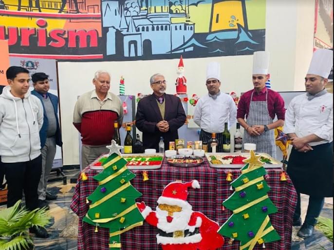 Heritage Institute of Hotel and Tourism Agra 15th Dec 2021 Cake Mixing 2021 photo 4